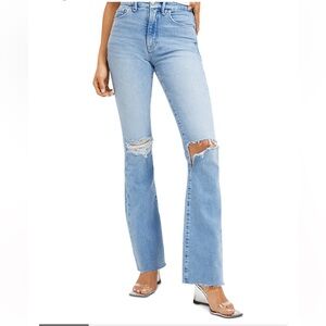 Good Classic Bootcut Raw Hem Jeans in
Indigo129